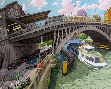 FriedrichstrBrücke - Frederick St. Bridge (Berlin), dated 2019