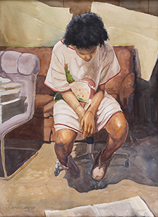 Clarke, Neville Lloyd, 1995, Janice Looking for Work, 97x75