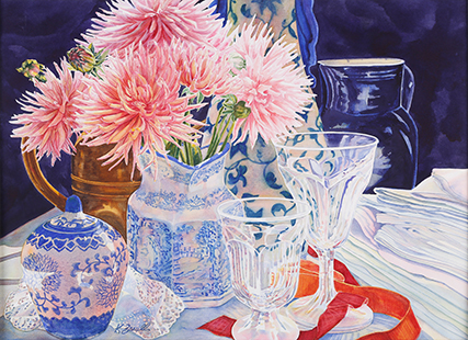 Zarull, Katherine, 1999, Blue Jugs, 66x84