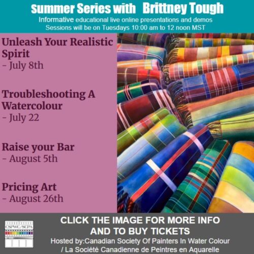 Summer Series with Brittney Tough, click here for more information and to buy tickets